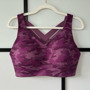 Lululemon Enlite Weave Back Bra Heritage 365 Camo Mini Vintage Plum Multi